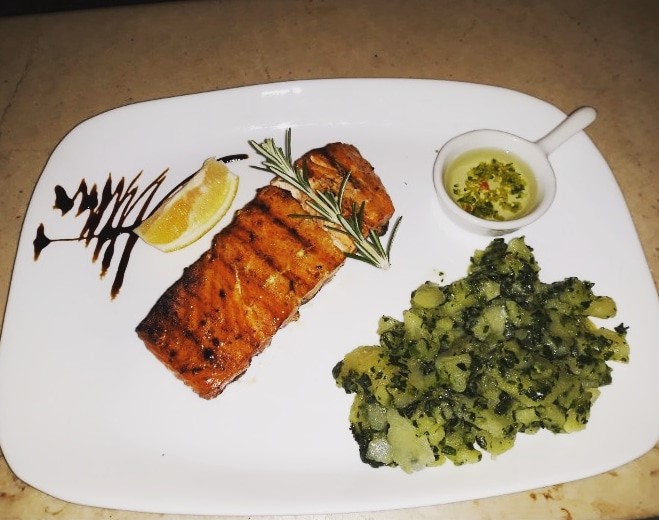 Restaurant Vozd - Grilled salmon